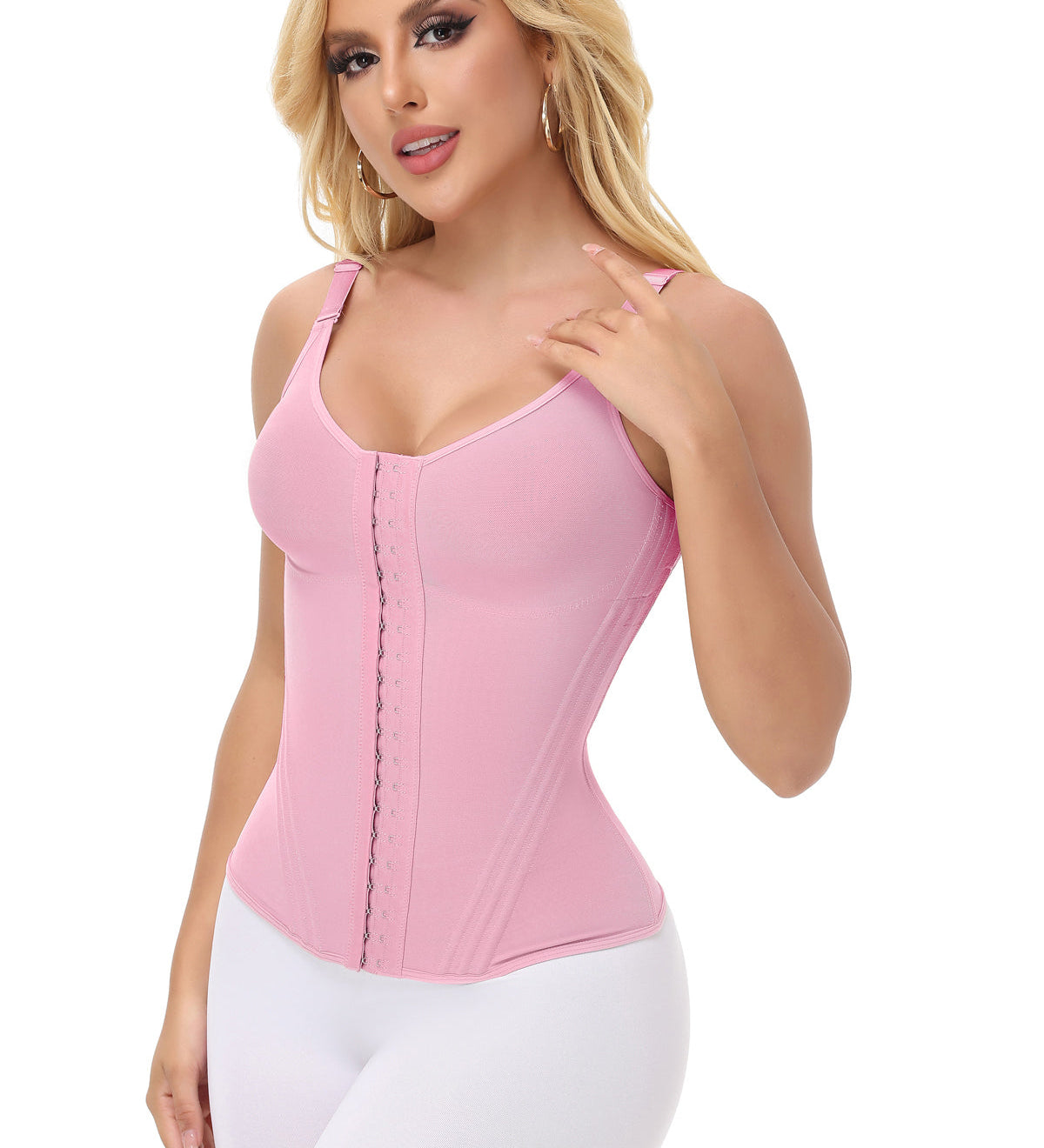 Sorelyne® Girdles Colombianas Mesh Waist Trainer Vest With Nippel Covers