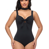 Neckband style Butt Lift One-Piece Swimsuit