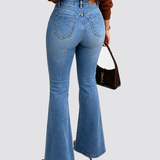 High Waist Stretch Butt Lifting Skinny Flare Jeans