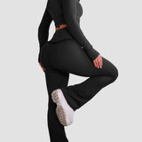 Ballet Ruffled Flare Leggings