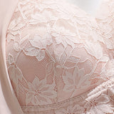 Widen Straps Lace Seamless Breathable Wire Free Vest Bra