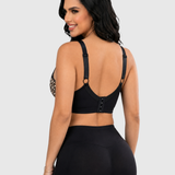 Leopard Print Lace Adjustable Strap Plus Size Support Shapewear Bra