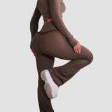 Ballet Ruffle Sports Tight-Fitting Height Elasticity Fitness Yoga Set