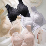 Widen Straps Lace Seamless Breathable Wire Free Vest Bra