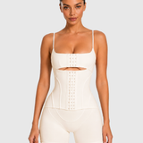 Adjustable Strap Front Hook Tummy Control Butt Lifter Short Shapewear Playsuit