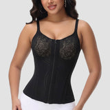 Sorelyne® Floral Lace Overbust Waist Trainer Top With Nipple Covers