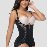 Sorelyne® Girdles Colombianas Open Bust Lace Patchwork Body Shaper