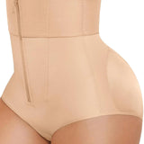 High Waist Zipper Tummy Control Butt Lifting Shaper Shorts