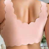 Front Hook Lace Scalloped Edge Plus Size Shapewear Bra