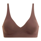 Seamless V-Neck Wireless Push Up Bra