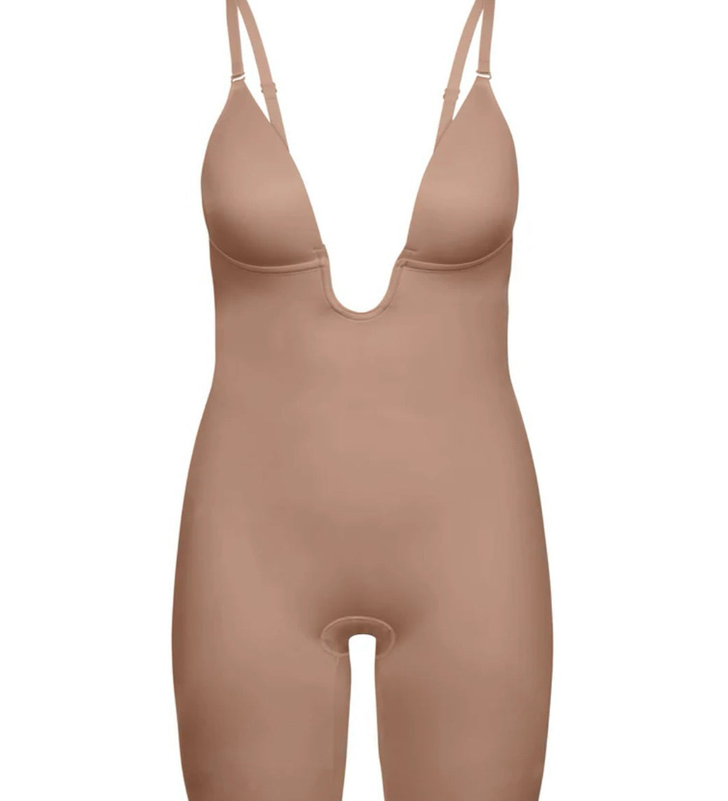 Sorelyne® Deep V Neck Low Back Built In Bra Shapewear Bodysuit