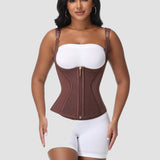 Full Coverage Double-Layer Tummy Control Waist Trainer Vest  With Bra