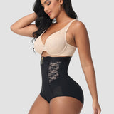 High Waist Tummy Control Butt Lifter Zipper Panty