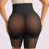 High Waist Mid-Thigh Breathable Mesh Butt Lifting Shorts