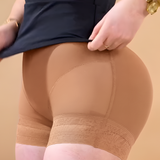 Low Waist Seamless Sheer Mesh Butt Lift Shaping Shorts
