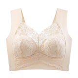 Widen Straps Lace Seamless Breathable Wire Free Vest Bra