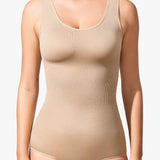Women's Seamless Round Neck Tummy Control Briefs Bodysuit