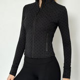 Long Sleeve Cropped Workout Yoga Jacket