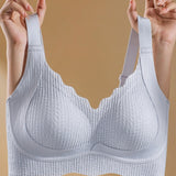 Large Size Thin Seamless Wireless Anti Sagging Bra