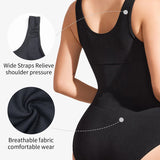 Women's Seamless Round Neck Tummy Control Briefs Bodysuit