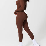 Long Sleeve Thumb Hole Tummy Control Shapewear  Jumpsuit