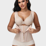 Adjustable Strap Double Compression Hourglass Zipper Waist Trainer Vest