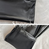 Sorelyne® Sexy Curvy Solid Color Tight Leather Pants