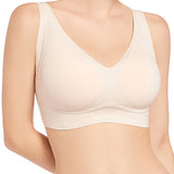 Smooth No Underwire V Neck Bra Seamless Full Coverage Comfort Push Up Bra