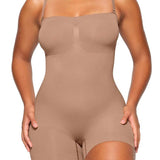 Slimming Sleeveless Bodysuit With Removable Shoulder Strap