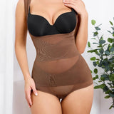 Mesh Seamless Waist Slimmer Corset Butt Shaping Shapewear Bodysuit