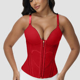 Sorelyne® Girdles Colombianas Love Pattern Corset Top Zipper Waist Trainer