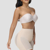 Women's Seamless Mesh High Waist Shapewear Shorts Thigh Slimmer Underwear