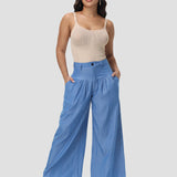 Trendy Casual High Waisted Wide Leg Jeans for Women