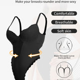 Women's Low Back Bodysuit Lace Stitching Tummy Control Brief Shapewear With Built In Bra