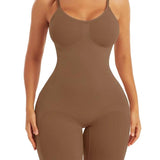 Seamless Light Support Tummy Control Thigh Slimmer Bodysuit Shapewear