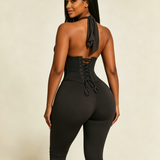 Hourglass Figure The Corset Body Shaper Waist Cincher Capri Jumpsuit Two-Piece Set