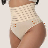 Hollow Breathable High Waist Butt Lift Elastic Seamless Thong Shaping Underwear