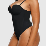 Sorelyne® Sexy Back Lace-up Thong Seamless Skinny Bodysuit