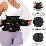 Waist Trainer Corset Double Belt Breathable Belly Slimming Workout Adjustable Girdles Girdle