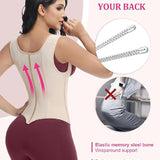 Waist Trainer for Women Body Shaper Corset Vest Tank Top with Steel Bones