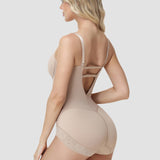 Sorelyne® Lace Trimmed Built In Bra Tummy Tuck Shapewear Bodysuit