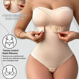 Women's Strapless Tummy Control One Piece Seamless Thong Shapewear Bodysuits