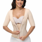 Sorelyne® Girdles Colombianas High Compression Half Sleeves V Neck Waist Trainer
