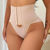 Sorelyne® Front-opening Shapewear with Lace Trimmed Tummy Control Panty