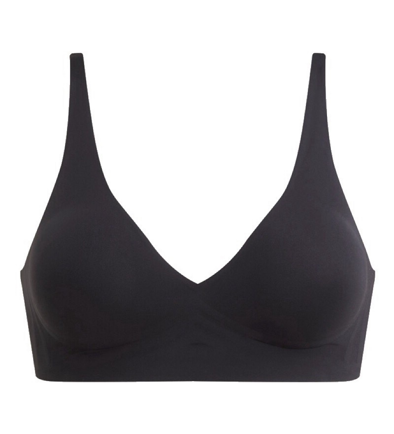 Seamless V-Neck Wireless Push Up Bra