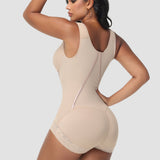 High Compression Full Body Tummy Control Zipper Modern Slim Bodysuit