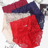 Women's Sexy High Waist Lace High Elasticity Breathable Slim Panties