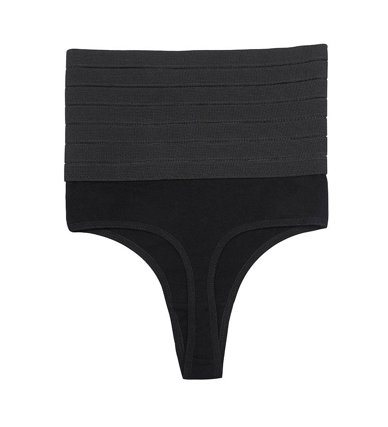 Hollow Breathable High Waist Butt Lift Elastic Seamless Thong Shaping Underwear