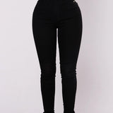 High Waist Elastic Tummy Control and Hip Lift Skinny Jeans