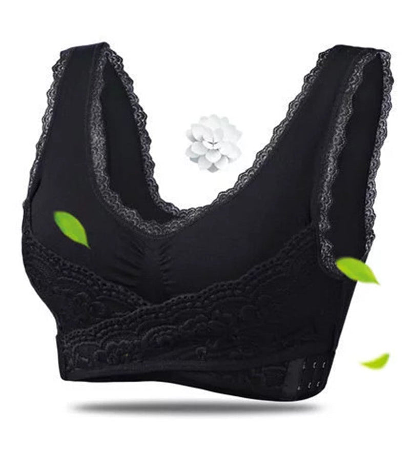 Women's Front Cross side Buckle Steelless Push up Sports Bra